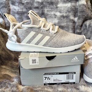 Adidas Cloudfoam Pure 2.0 White Sneakers